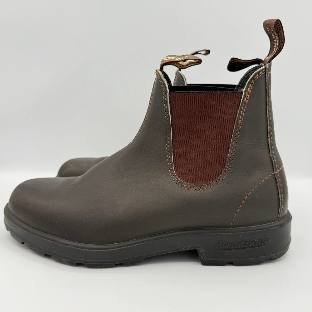 Blundstone 500 Brown Leather Chelsea Boots AU 7.5 Gorpore Heritage outdoor